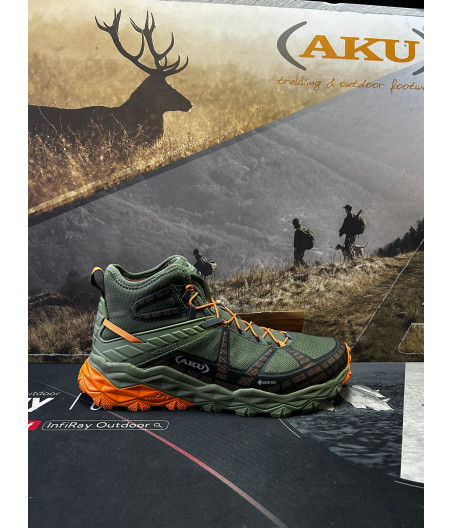 Aku Flyrock Mid GTX Verde Militare-Arancio